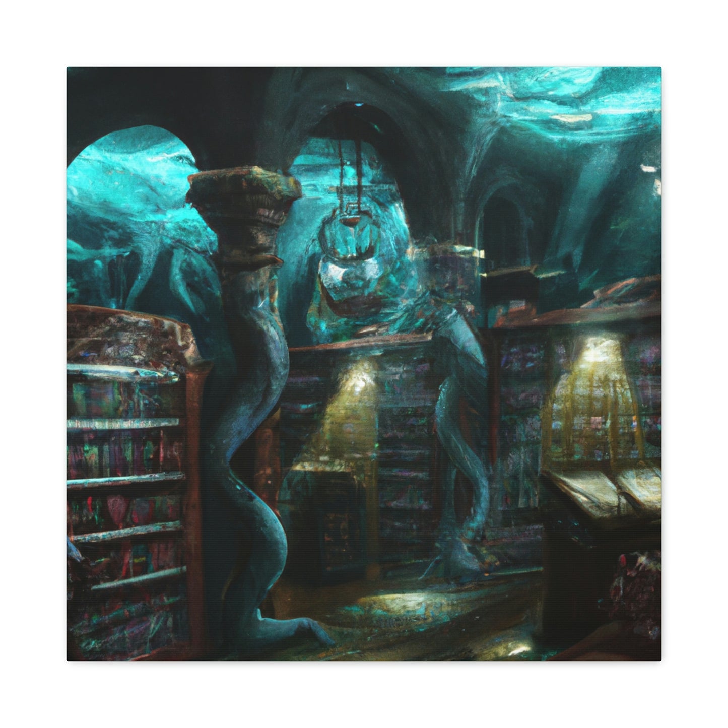 "The Forgotten Spellbook of the Deep" - The Alien Canva