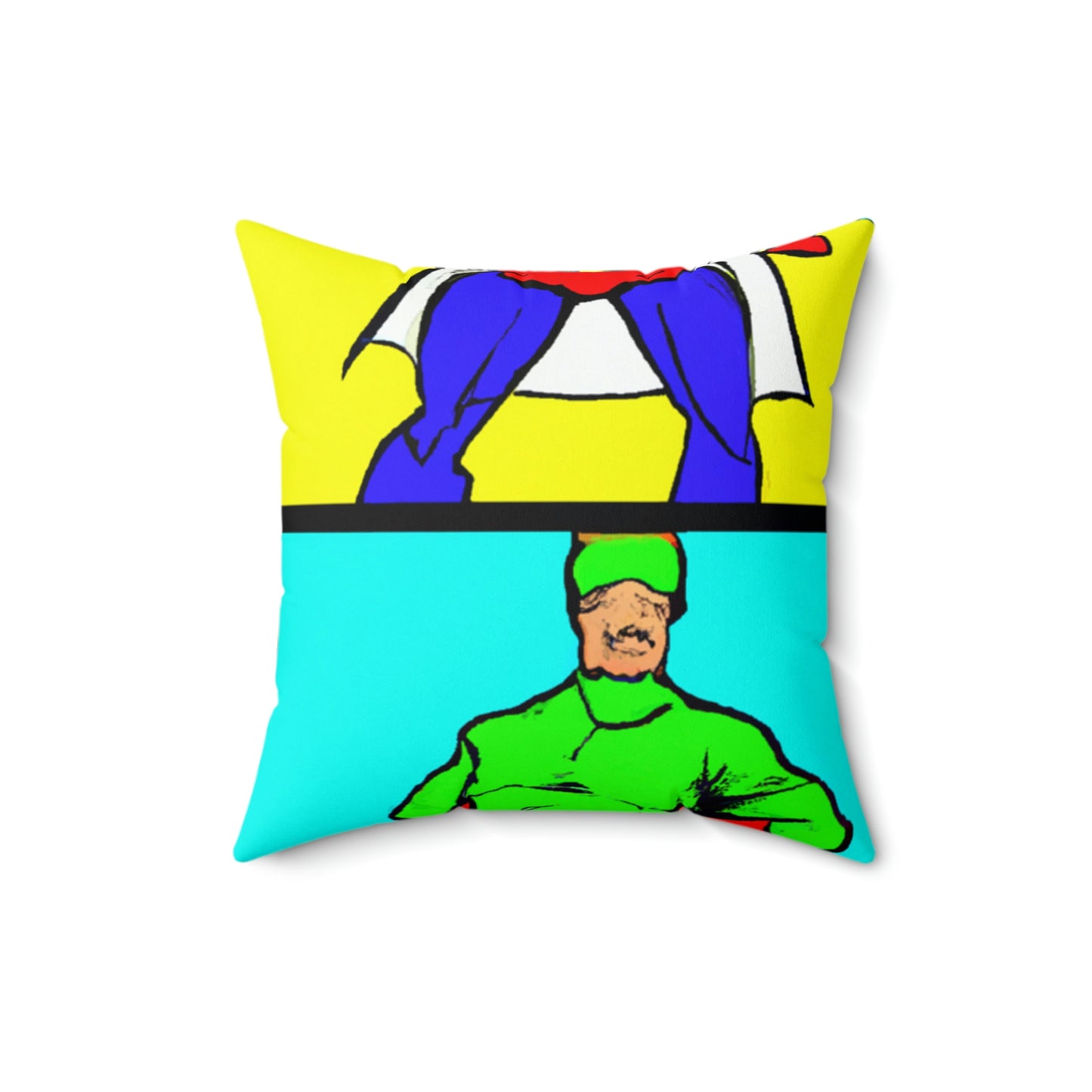 "Pop Art Superheroes" - The Alien Square Pillow
