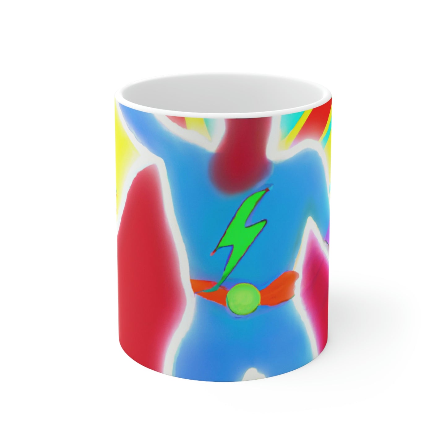 "The Vibrant Superhero" - The Alien Ceramic Mug 11 oz