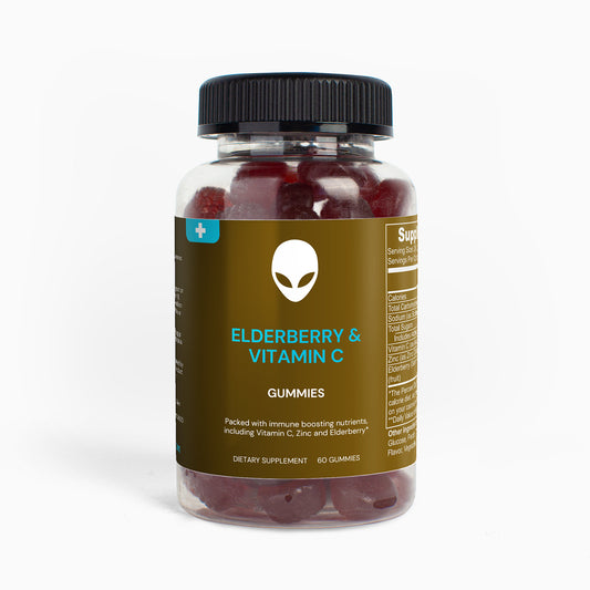 Elderberry & Vitamin C 60 Gummies The Alien Vitamins & Supplements
