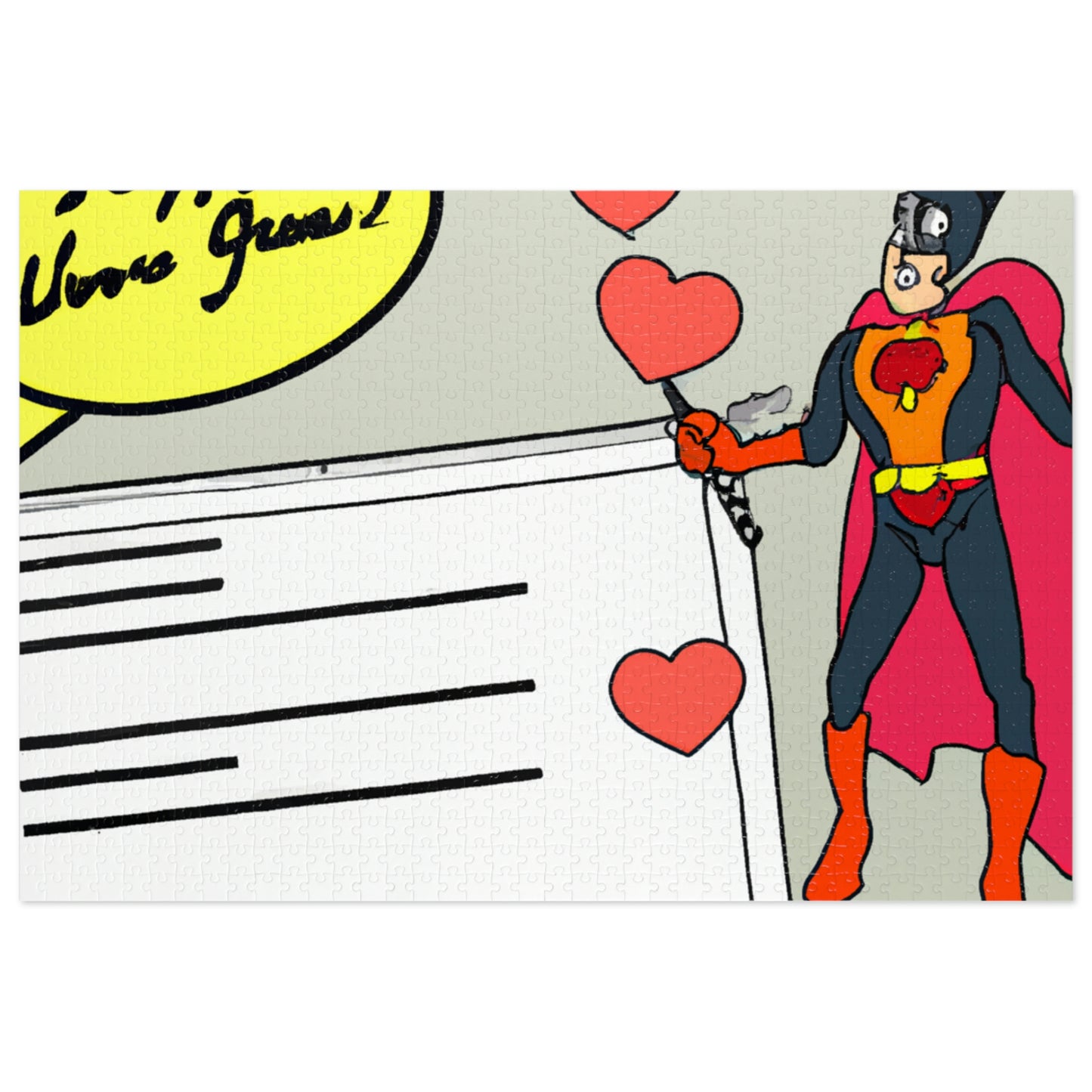 "To My Beloved Comic Book Hero: A Love Letter" - The Alien Jigsaw Puzzle