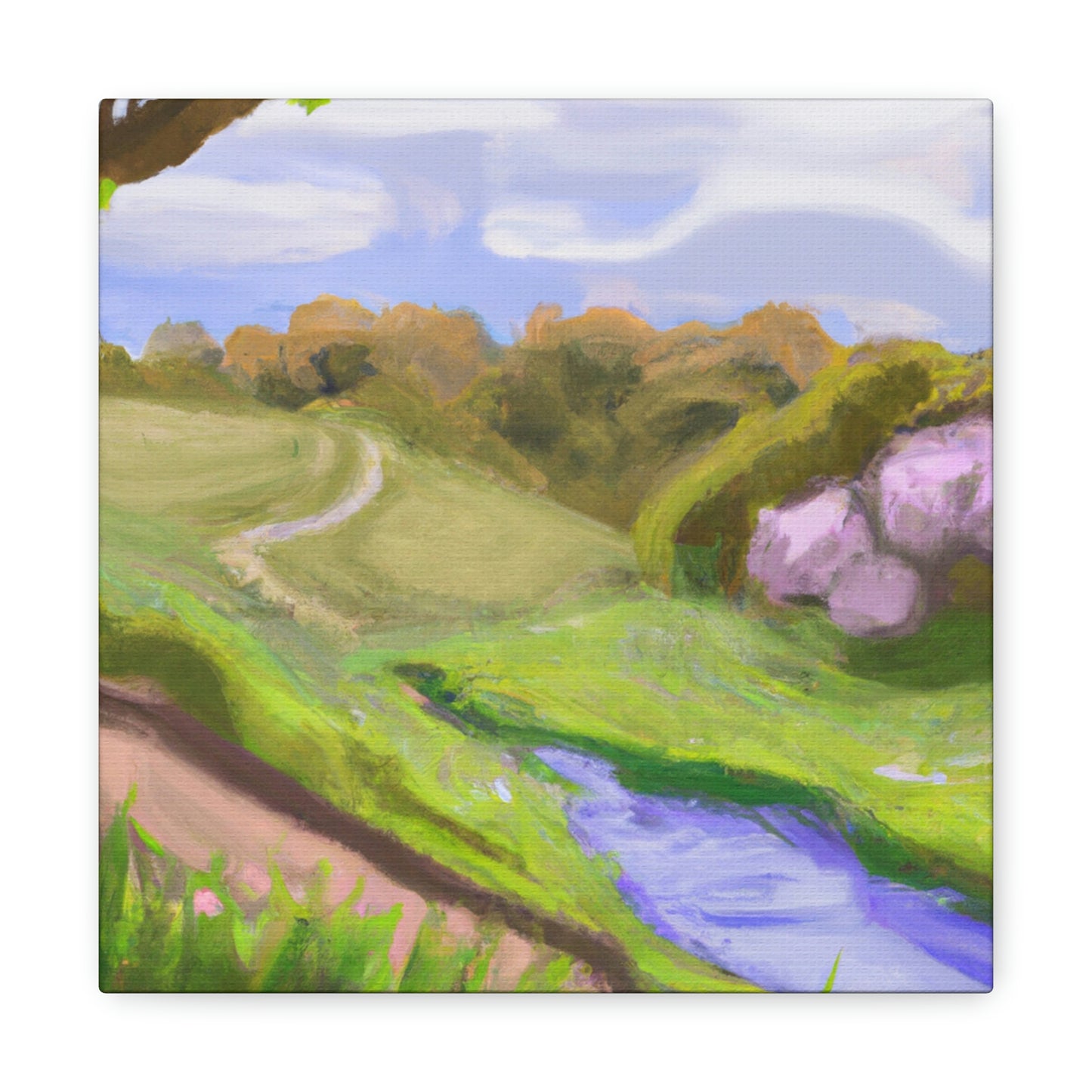 "Alive and Thriving: A Nature Painting" - Canvas