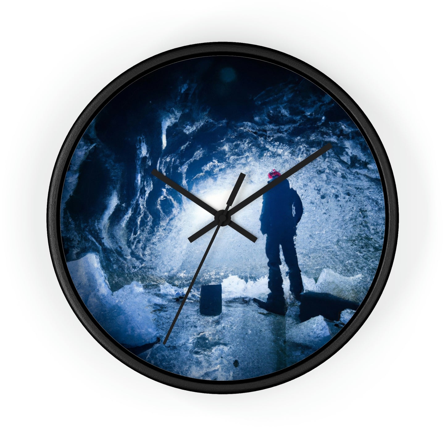 "The Hidden Glacial Tomb" - The Alien Wall Clock