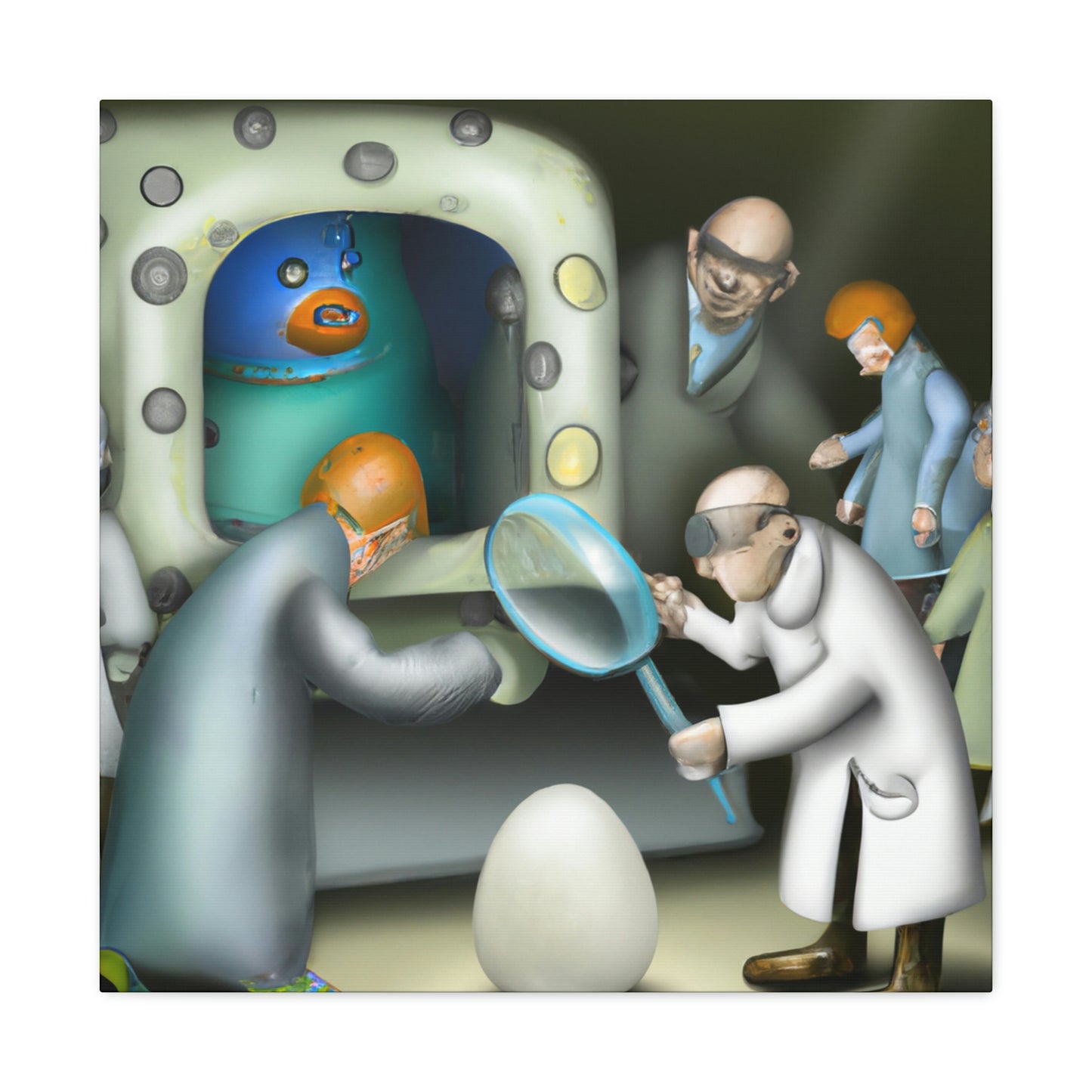 "The Curious Egg Discovery" - The Alien Canva