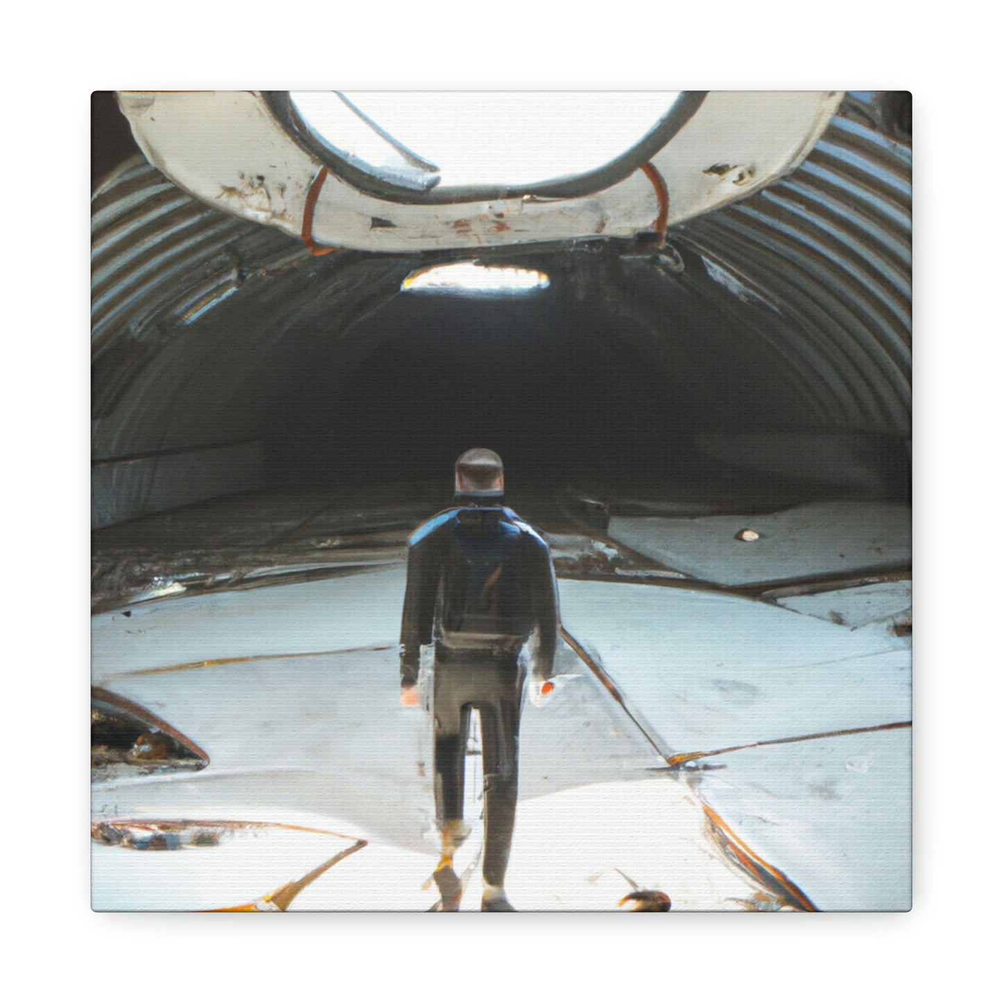 'Voyage Into the Unknown: Exploring an Abandoned Alien Craft.' - The Alien Canva