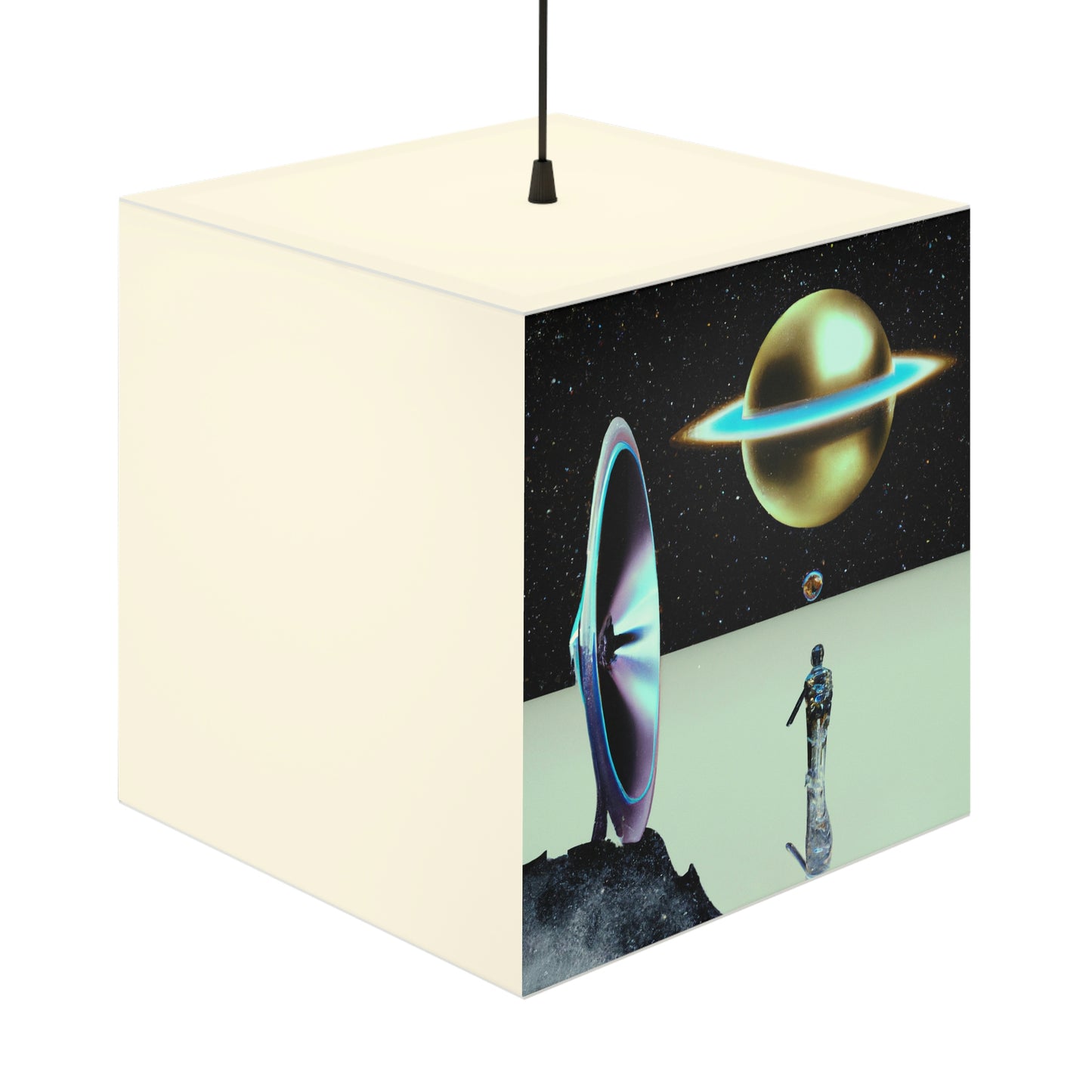 "The Star Trekker's Showdown With the Unknown" - The Alien Light Cube Lamp