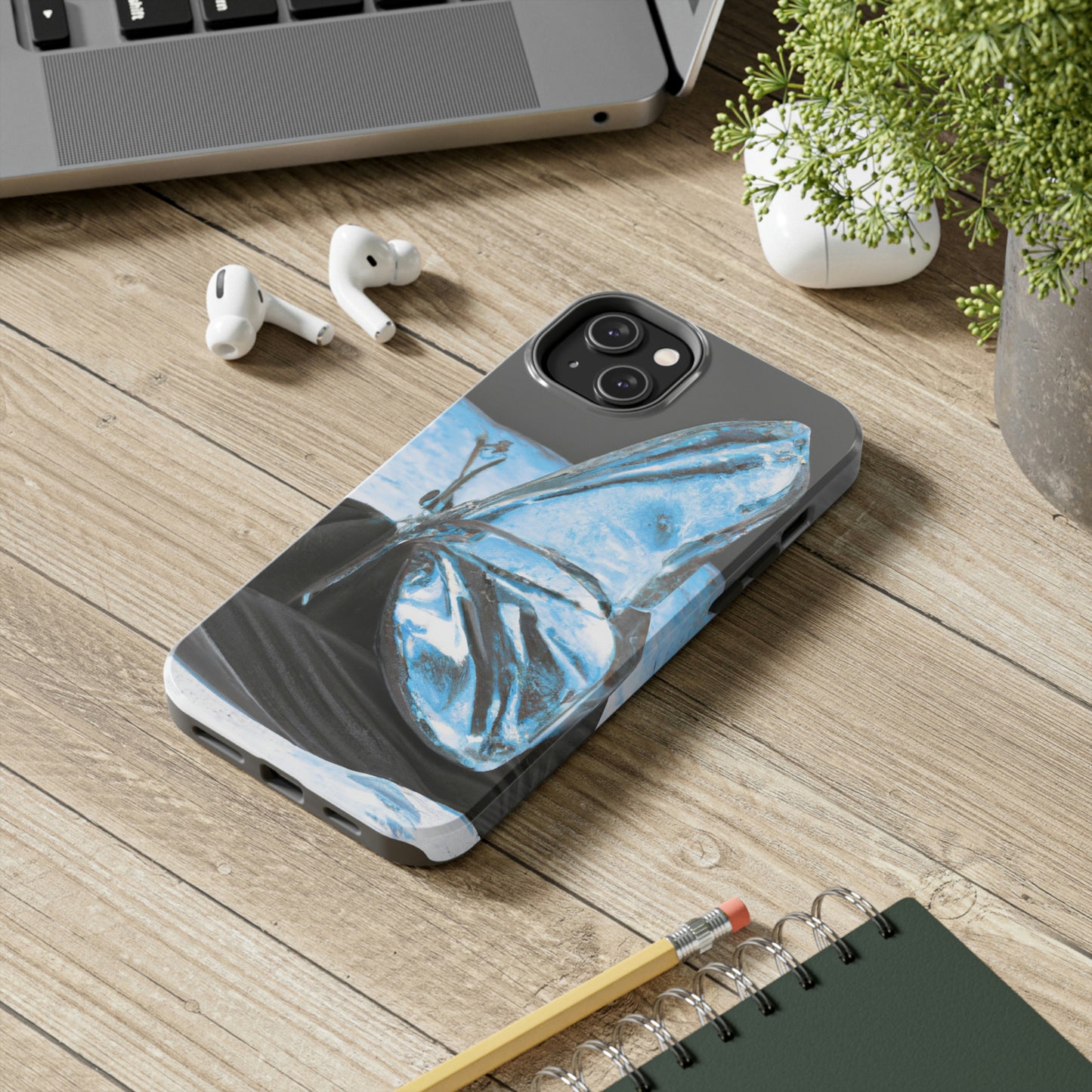 "Wishing for the Sky: A Crystal Butterfly's Dream" - The Alien Tough Phone Cases