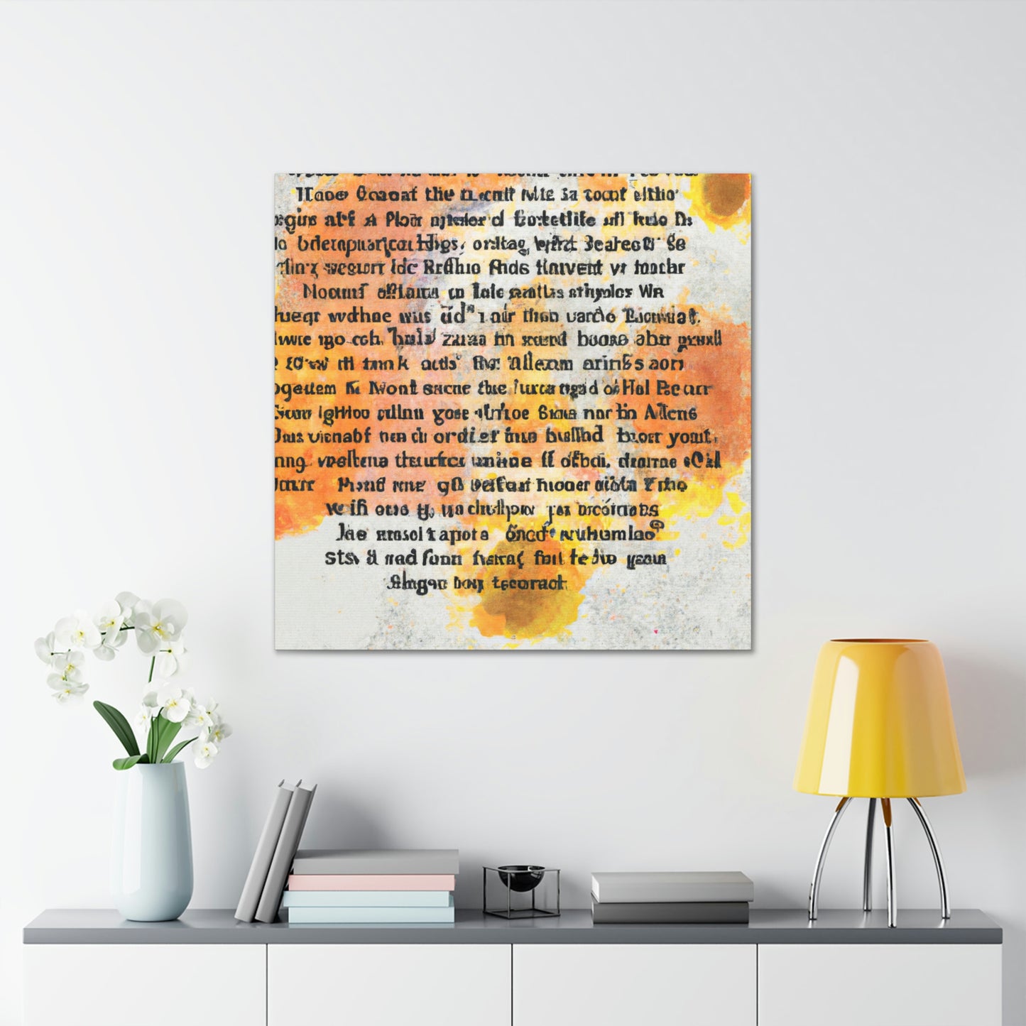 "Poetic Inspiration: An Artistic Expression" - Canvas