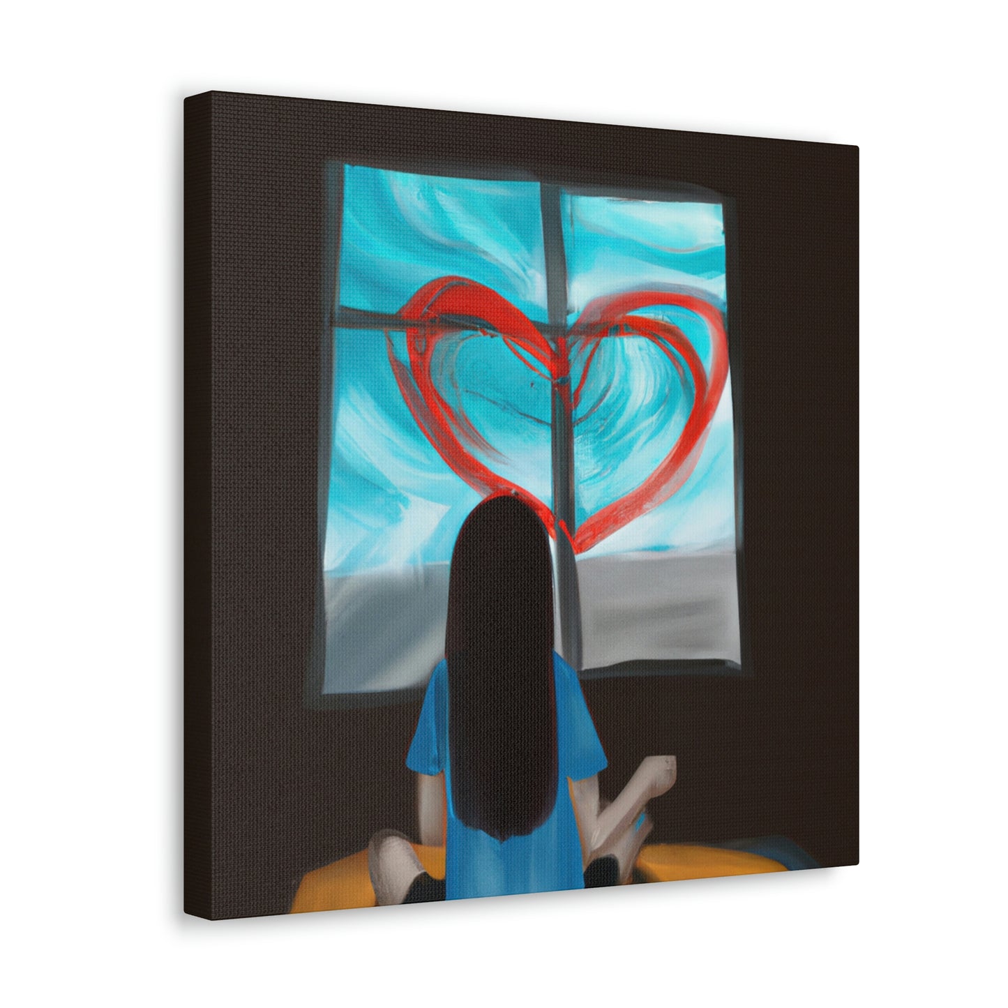 "Love and Despair: A Contrasting Canvas" - Canvas