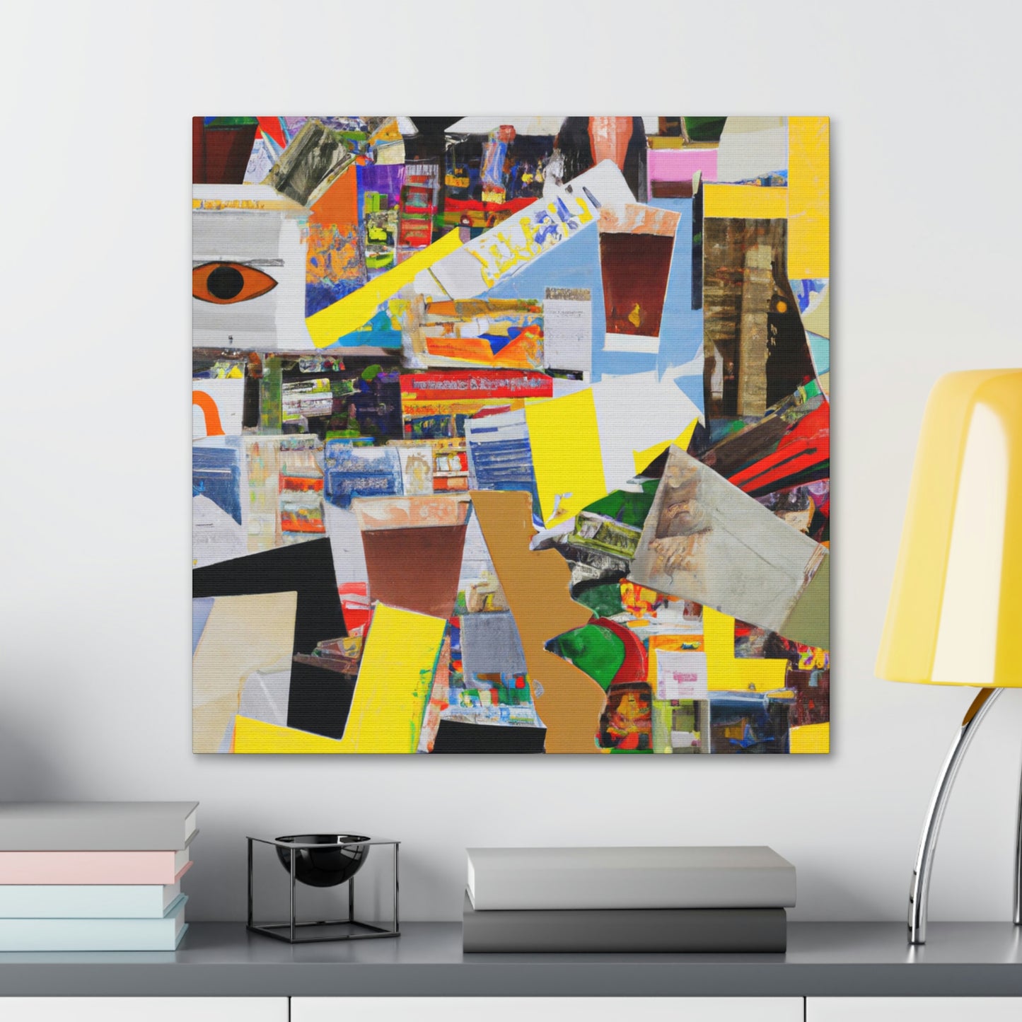 "Modern Complexity: An Abstract Collage" - Canvas