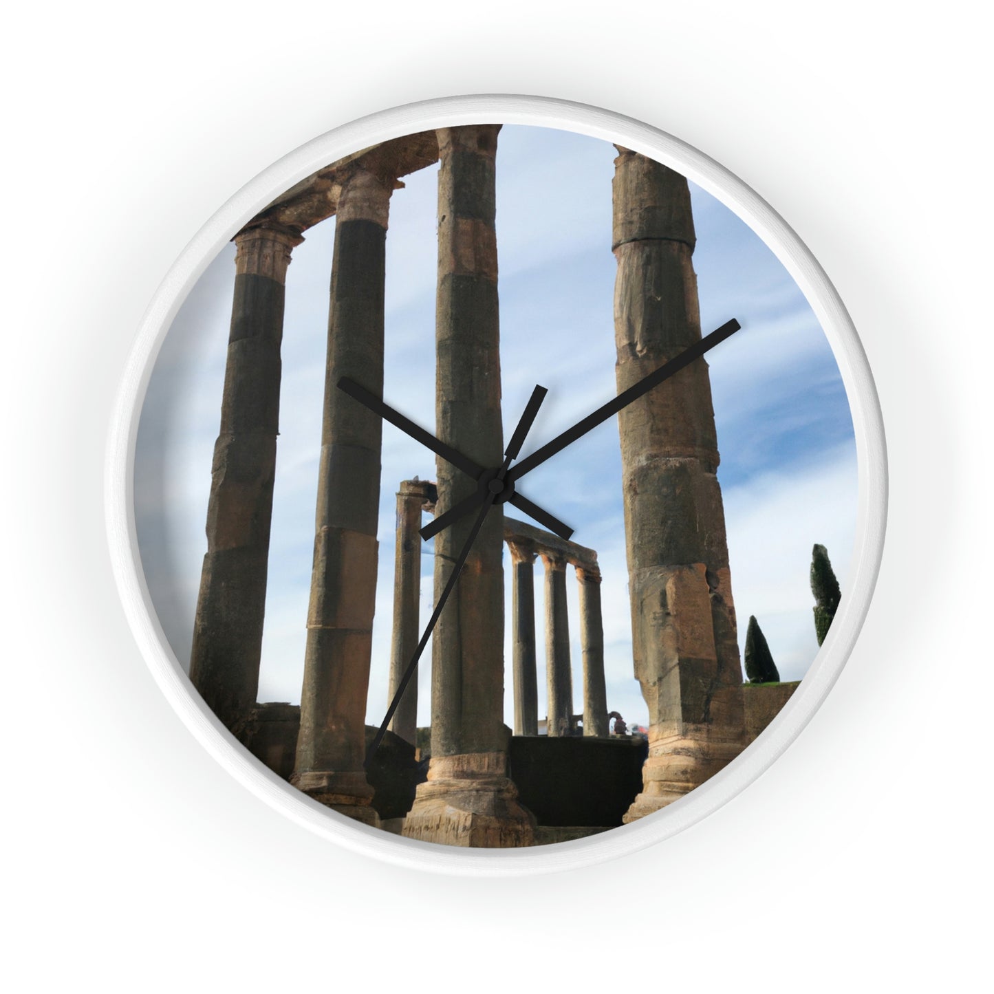 "Lost in Ancient Ruins: A Wanderlust Odyssey" - The Alien Wall Clock