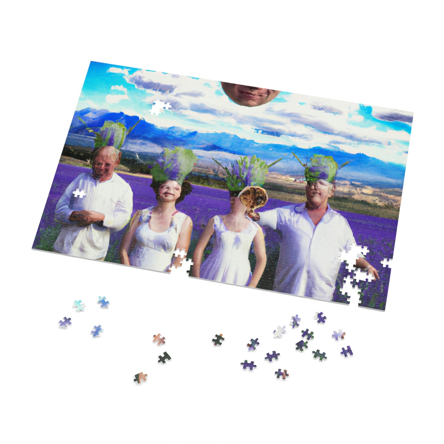 "Lavender Family Reunion: A Blooming Celebration" - The Alien Jigsaw Puzzle