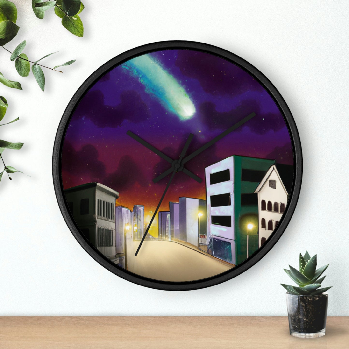 "The Comet's Transformation" - The Alien Wall Clock