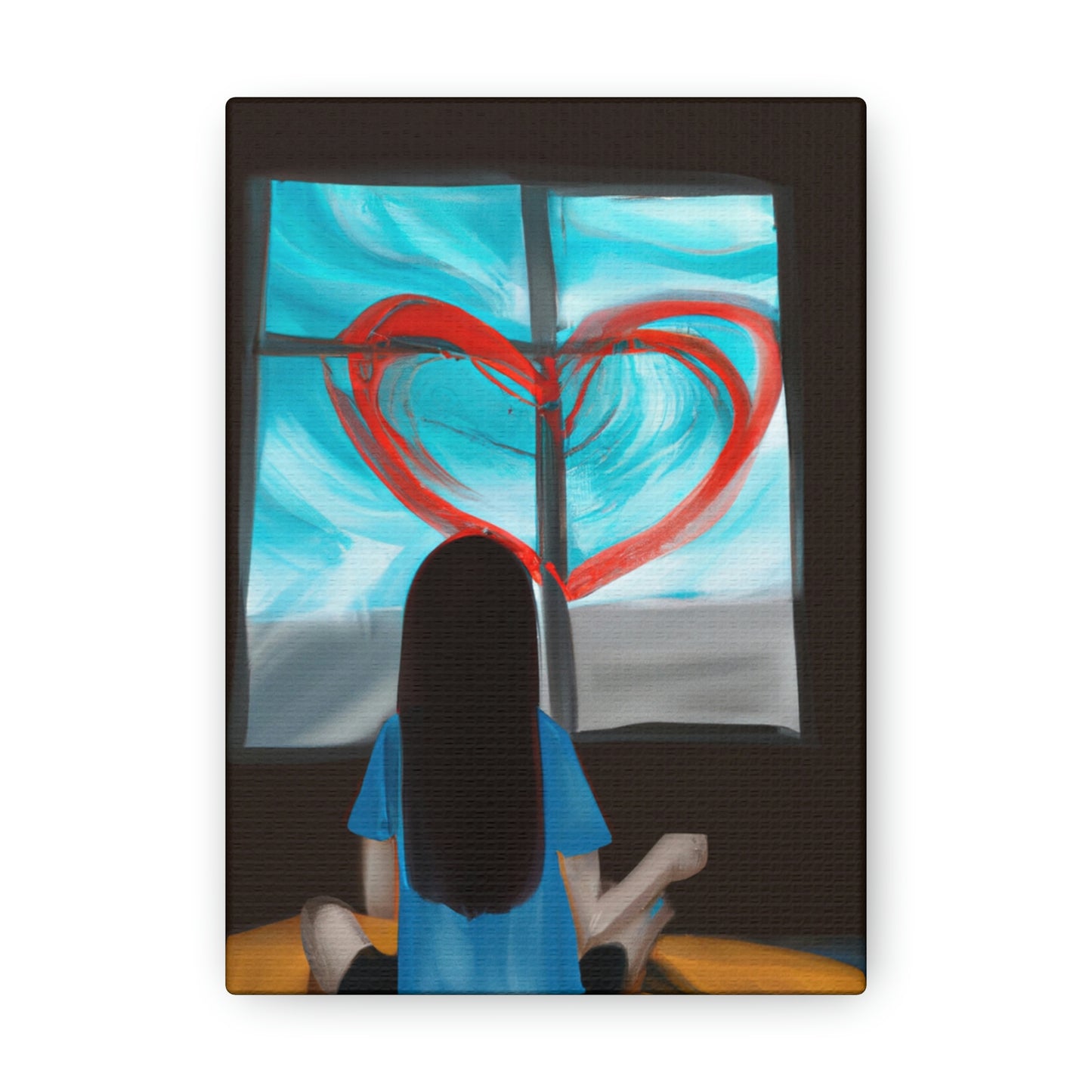 "Love and Despair: A Contrasting Canvas" - Canvas