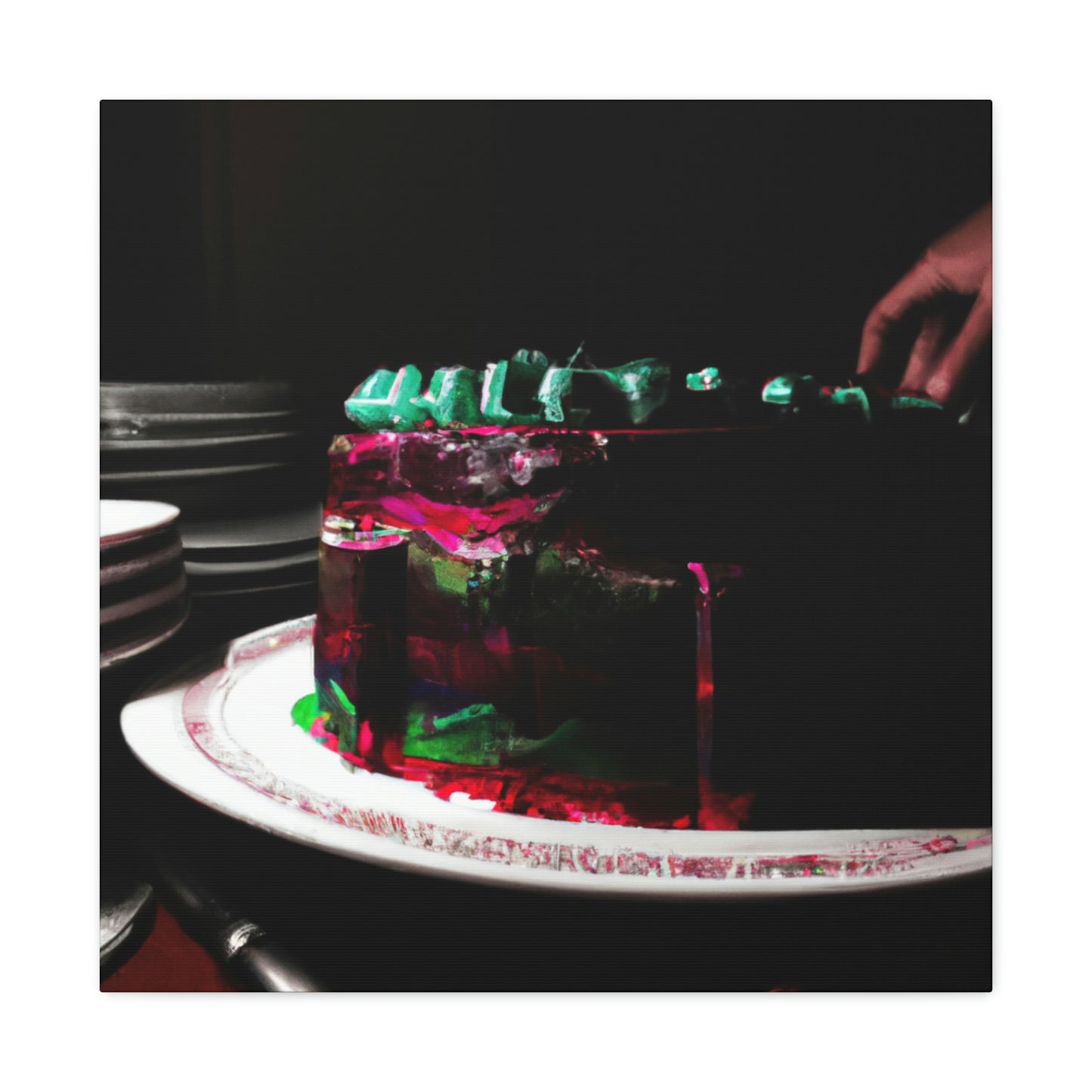 Mysterious Cake Creation - The Alien Canva