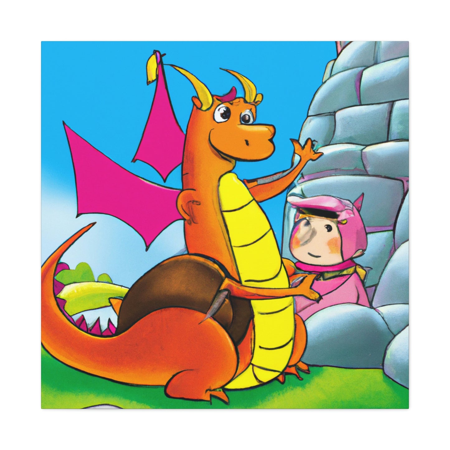 "The Knight and the Baby Dragon" - The Alien Canva