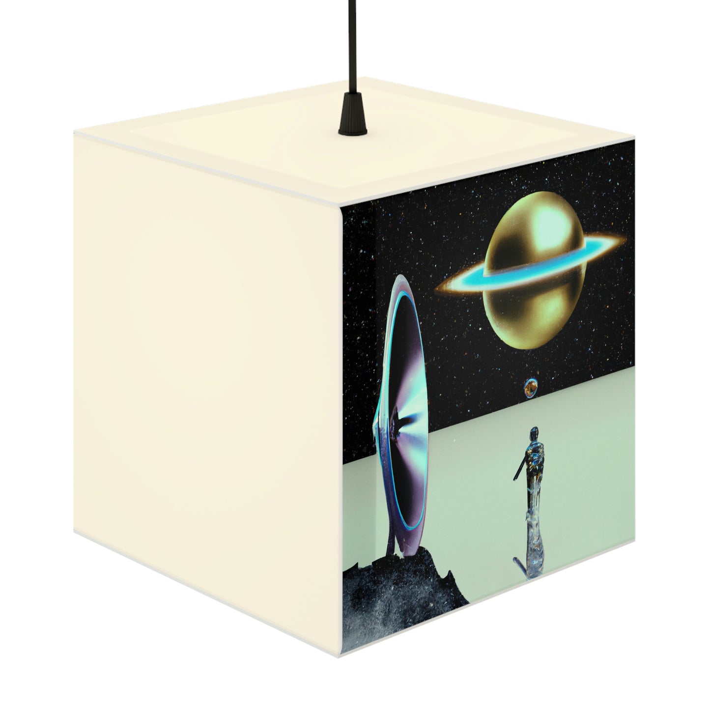"The Star Trekker's Showdown With the Unknown" - The Alien Light Cube Lamp