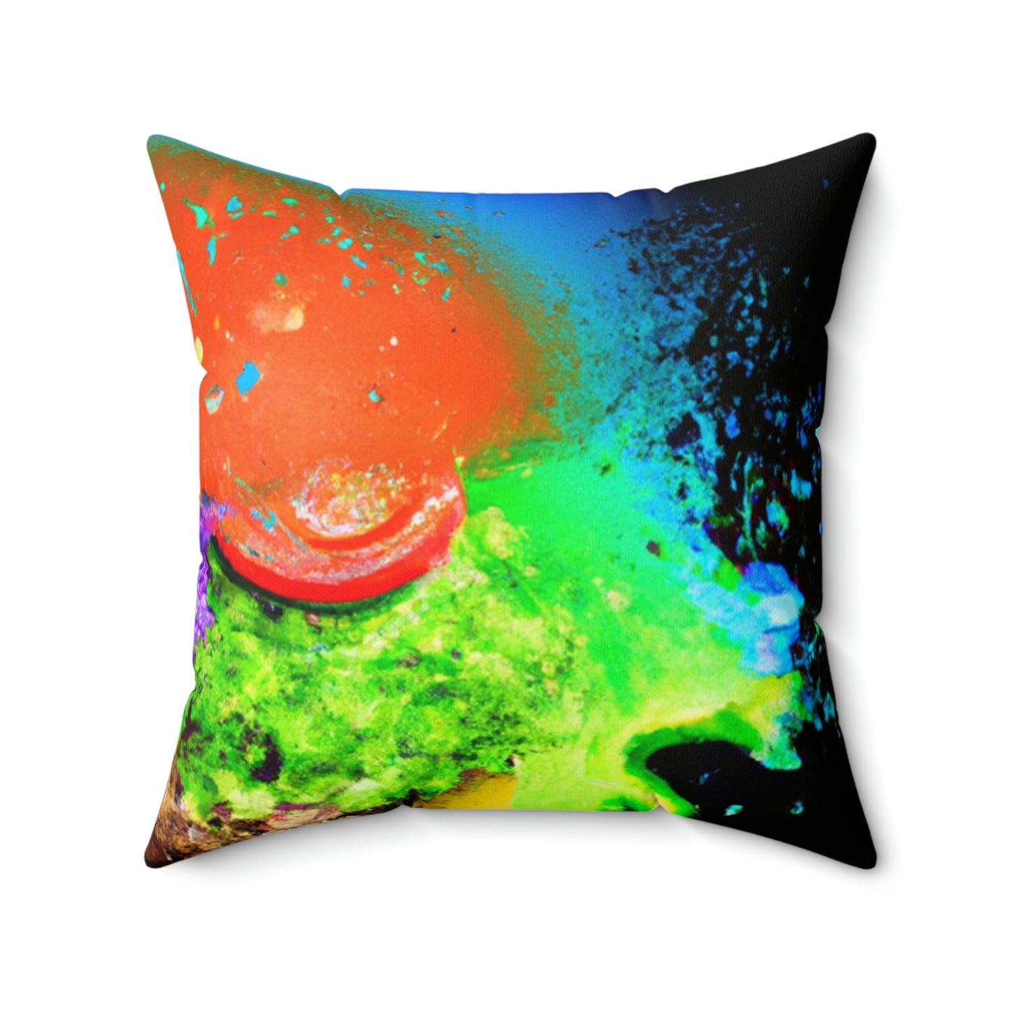 "Burger Rainbow" - The Alien Square Pillow