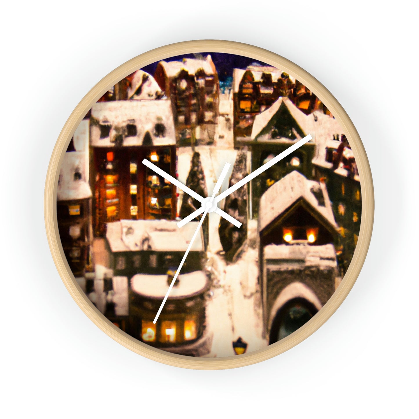 "Winter Wonderland City" - The Alien Wall Clock