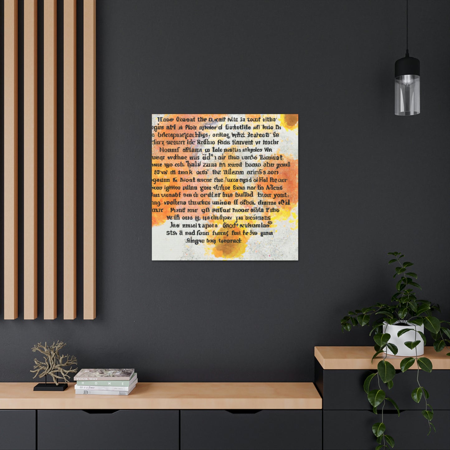 "Poetic Inspiration: An Artistic Expression" - Canvas