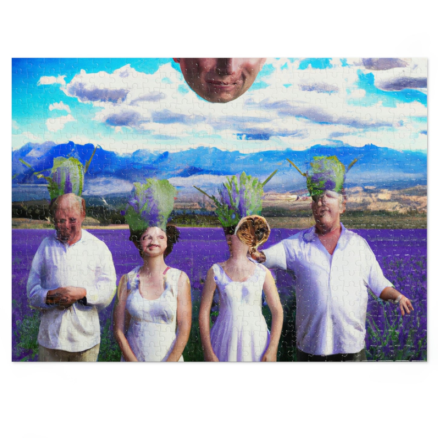 "Lavender Family Reunion: A Blooming Celebration" - The Alien Jigsaw Puzzle
