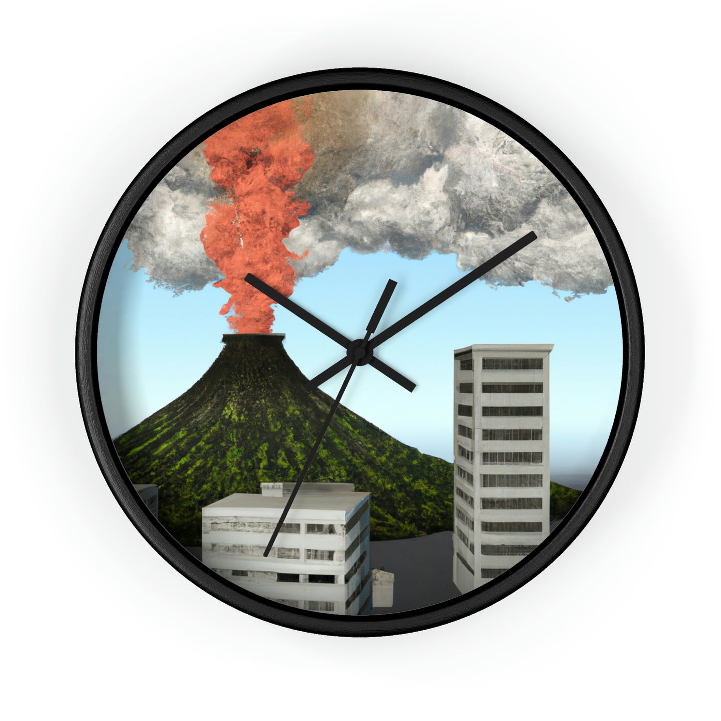 "The Eruption in the Tech Capital" - The Alien Wall Clock
