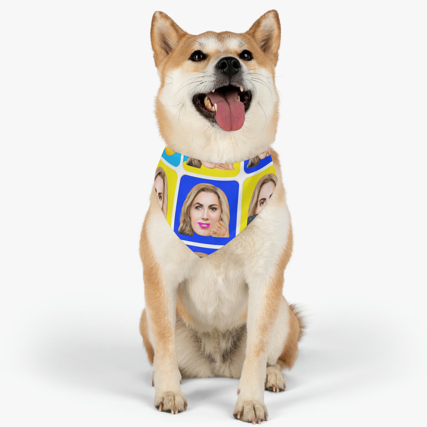 "Emoji-zing a Celebrity: A Pop Art Portrait" - The Alien Pet Bandana Collar