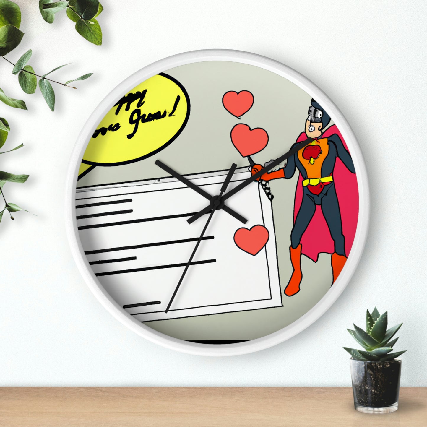 "To My Beloved Comic Book Hero: A Love Letter" - The Alien Wall Clock