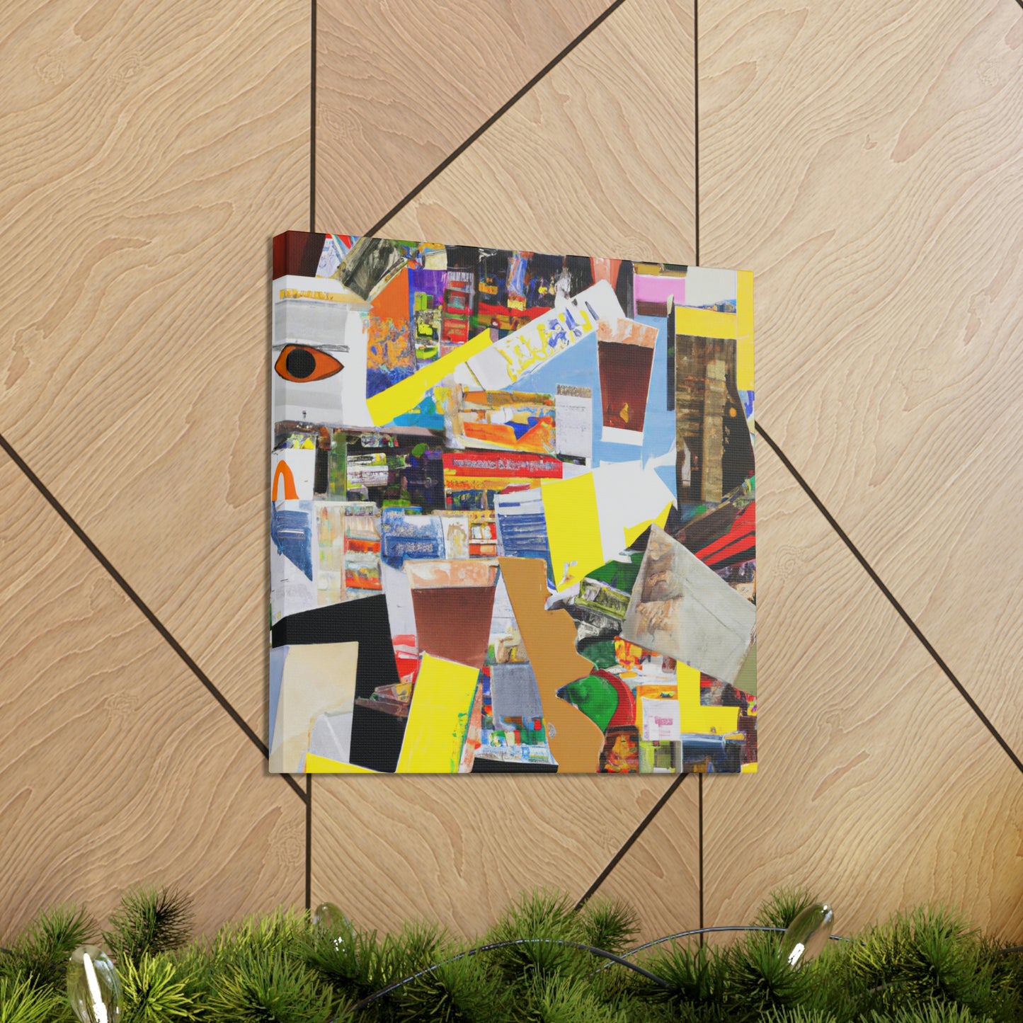 "Modern Complexity: An Abstract Collage" - Canvas