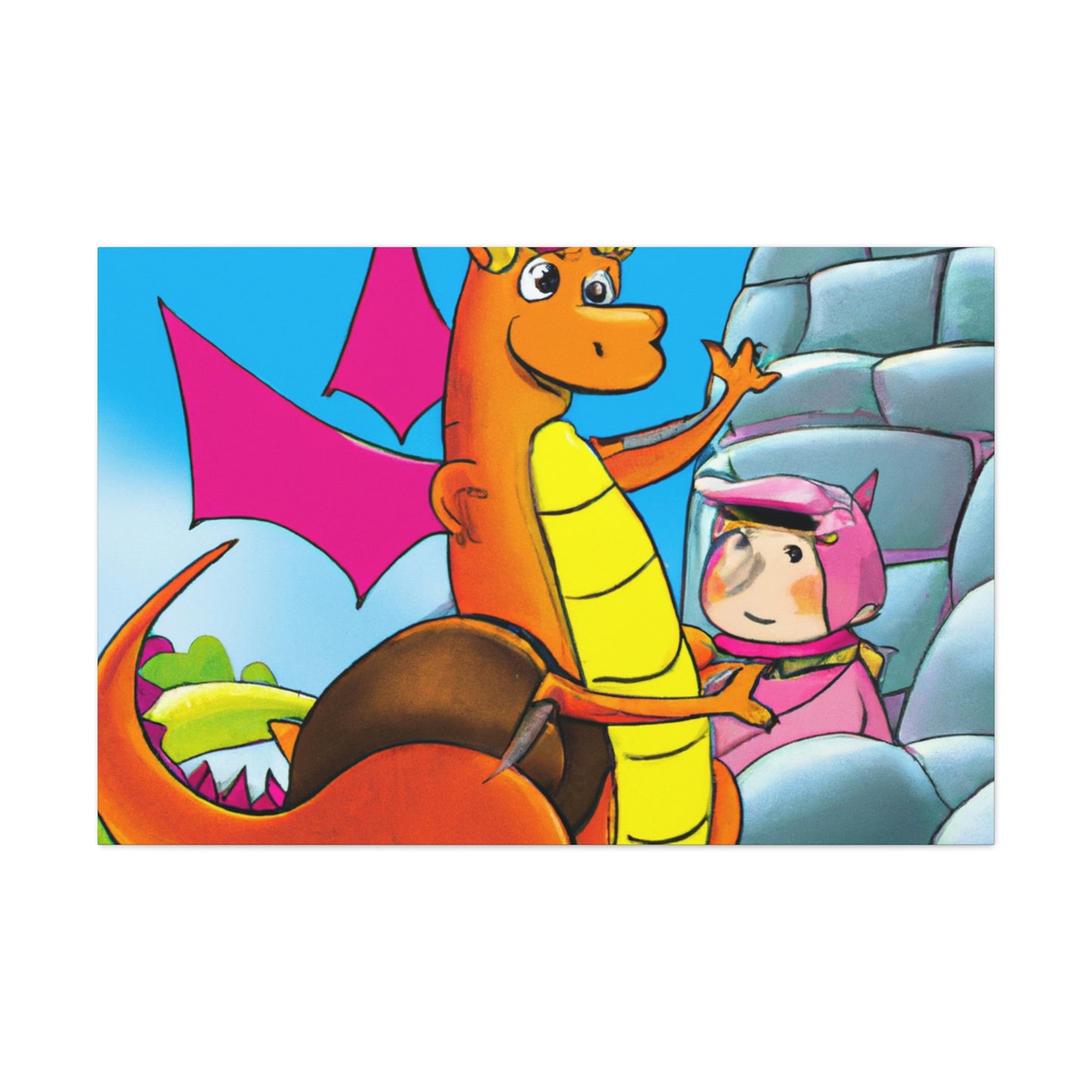 "The Knight and the Baby Dragon" - The Alien Canva