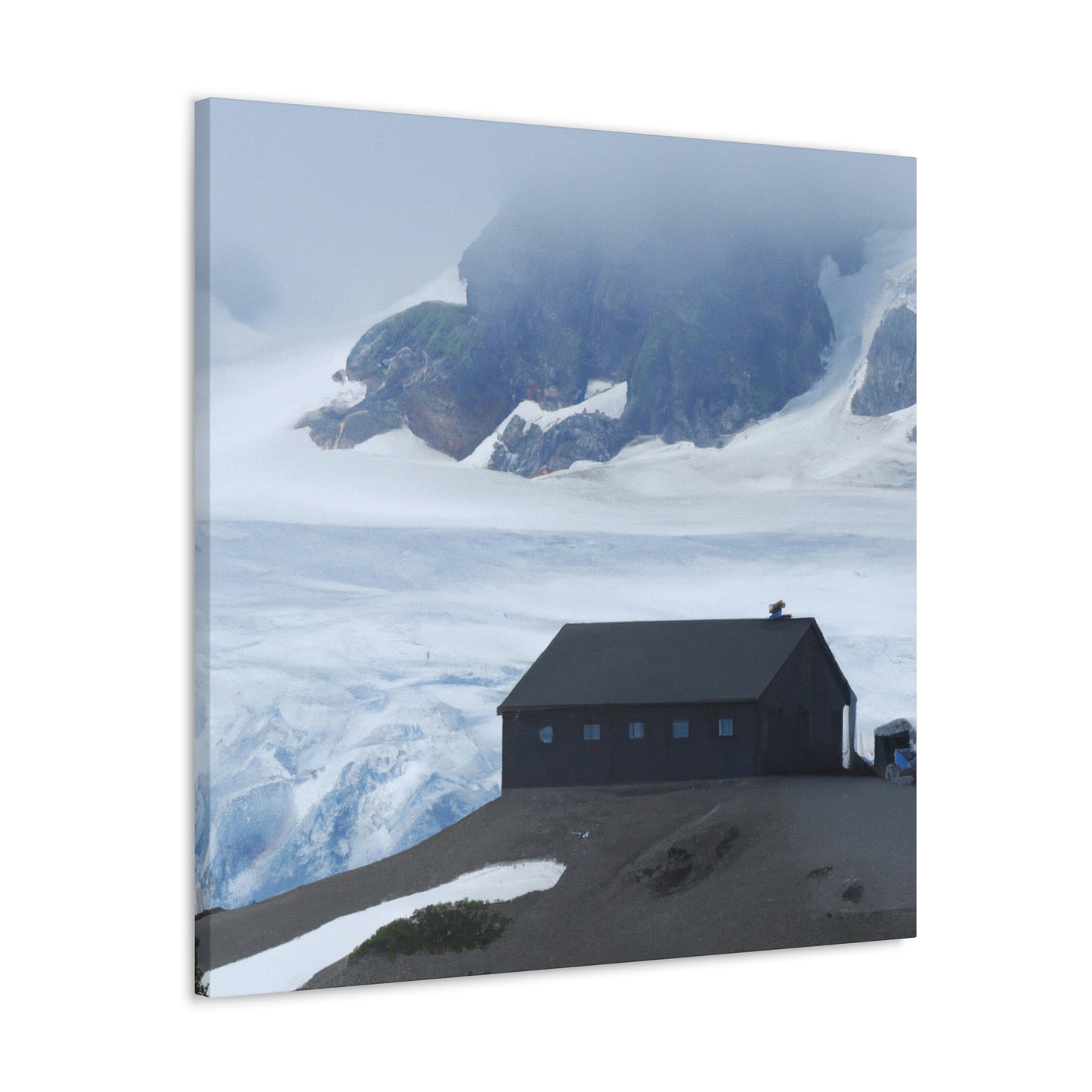 "Frozen Fears: A Haunted Glacier House" - The Alien Canva