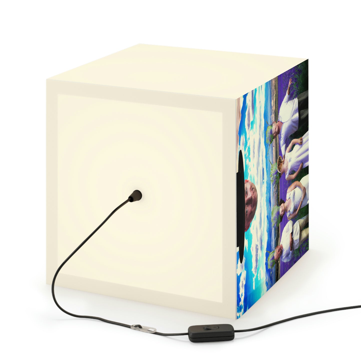"Lavender Family Reunion: A Blooming Celebration" - The Alien Light Cube Lamp